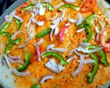 A picture of step 2 of Pizza dosa.