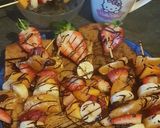Une image de l'étape 4 de Crêpes avec brochette de fruits.
