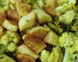 मिक्स्ड सब्ज़ी विद मेथी पालक के पराठे (mixed sabzi with methi palak paratha recipe in Hindi) रेसिपी चरण 2 फोटो