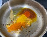 A picture of step 2 of Matar Paneer.