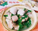 Hình bước làm 4 của món Canh đuôi heo nấu khoai sọ