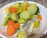 Foto del paso 2 de la receta: Papilla de verdura y pollo 🍗🥕🥦🥒