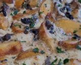 Une image de l'étape 7 de Quiche forestière aux champignons, potatoes et mozzarella.