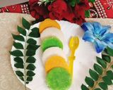 A picture of step 11 of Tiranga idli (tricolour idli) 🇮🇳🇮🇳🇮🇳🇮🇳🌹.