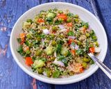 A picture of step 5 of Quinoa Tabbouleh.