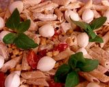 Mexikói csirkés penne bazsalikommal recept fázis 4 fotója