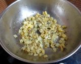 A picture of step 2 of Moringa Leaves and Potato Subzi.
