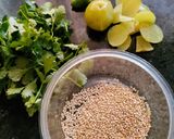 A picture of step 2 of Amla, Dhania Chutney/Gooseberry, Green Coriander leaves Chutney.