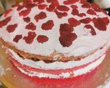 Rózsaszín ombre torta recept fázis 6 fotója