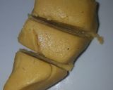 A picture of step 3 of Star rainbow cookies.
