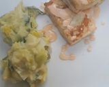 Foto langkah ke 9 dari resep Leek Puree with Baked Vis (Puree daun prei dan Ikan Alaska).