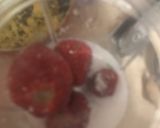 A picture of step 2 of Strawberry coconuty.