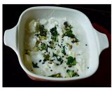 A picture of step 3 of Amla raita.