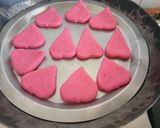 A picture of step 3 of Valentine,s worthy delicious heart cookies.