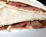 A picture of step 2 of My Leftover Lamb and Mint Sauce Sandwich 😘.