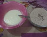 A picture of step 3 of Appe choco cake.