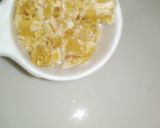 A picture of step 2 of Talbeenah (Barley Porridge).