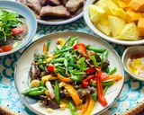 Hình bước làm 4 của món Lòng Gà Xào Thập Cẩm