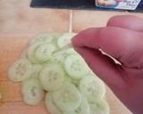 Une image de l'étape 4 de Tarte fromage frais concombre.