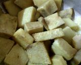 A picture of step 1 of Suran sabzi.