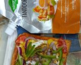 A picture of step 3 of Tandoori Mayonnaise Capsicum Pizza.