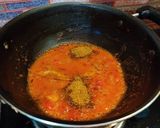 A picture of step 4 of Shrimp Masala.