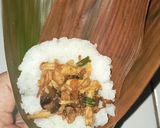 Foto langkah ke 3 dari resep Bacang Ketan Isi Ayam Jamur.