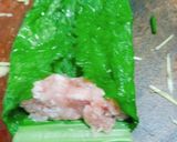 Hình bước làm 2 của món Cải xanh cuộn chả cá