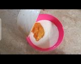 A picture of step 3 of Mango ice cream 😻.