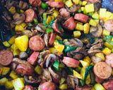 عکس مرحله 2 از دستور خوراک سوسیس🌭😋