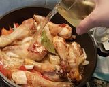 A picture of step 6 of Braised Chicken Thighs with Potatoes.