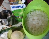 Foto langkah ke 1 dari resep Manisan Kolang Kaling Matcha.