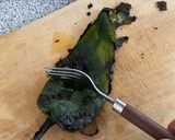 A picture of step 2 of Rajas con Crema.