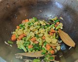 A picture of step 4 of Navratan pulao 🥰.