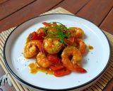 Foto langkah ke 6 dari resep Udang Saus Jeruk.