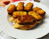 A picture of step 5 of Fried Goat Cheese with Toast.