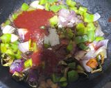 A picture of step 2 of Chicken manchurian.