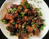 A picture of step 3 of Spicy Chicken fry... 😋.