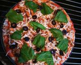 A picture of step 10 of Boerewors & BBQ Chicken Pizzas.