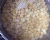 A picture of step 1 of Dal Palak.