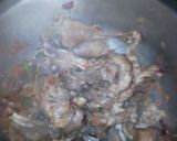 A picture of step 6 of Kienyenji chicken with soup.