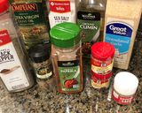 A picture of step 1 of Mediterranean spice rubbed grilled ribeye.