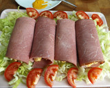 Foto del paso 2 de la receta: Rollos de carne fría