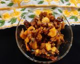 A picture of step 2 of Kaju karela.