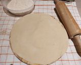 A picture of step 7 of Gol roti /chapati.