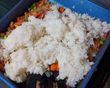 Foto langkah ke 2 dari resep Kimbab nasi goreng sosis.
