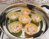A picture of step 2 of Mexican Stir Fry Dhokla.