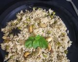 A picture of step 4 of Peas Pulao.