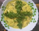 A picture of step 4 of Papad ki kadhi.