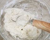 Gambar langkah 1 resipi Chicken Floss Sourdough Bread.